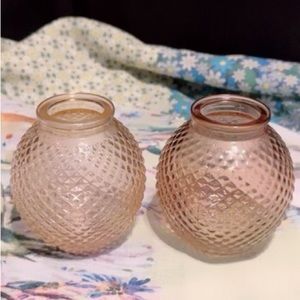 Glass Vases - set of 2
